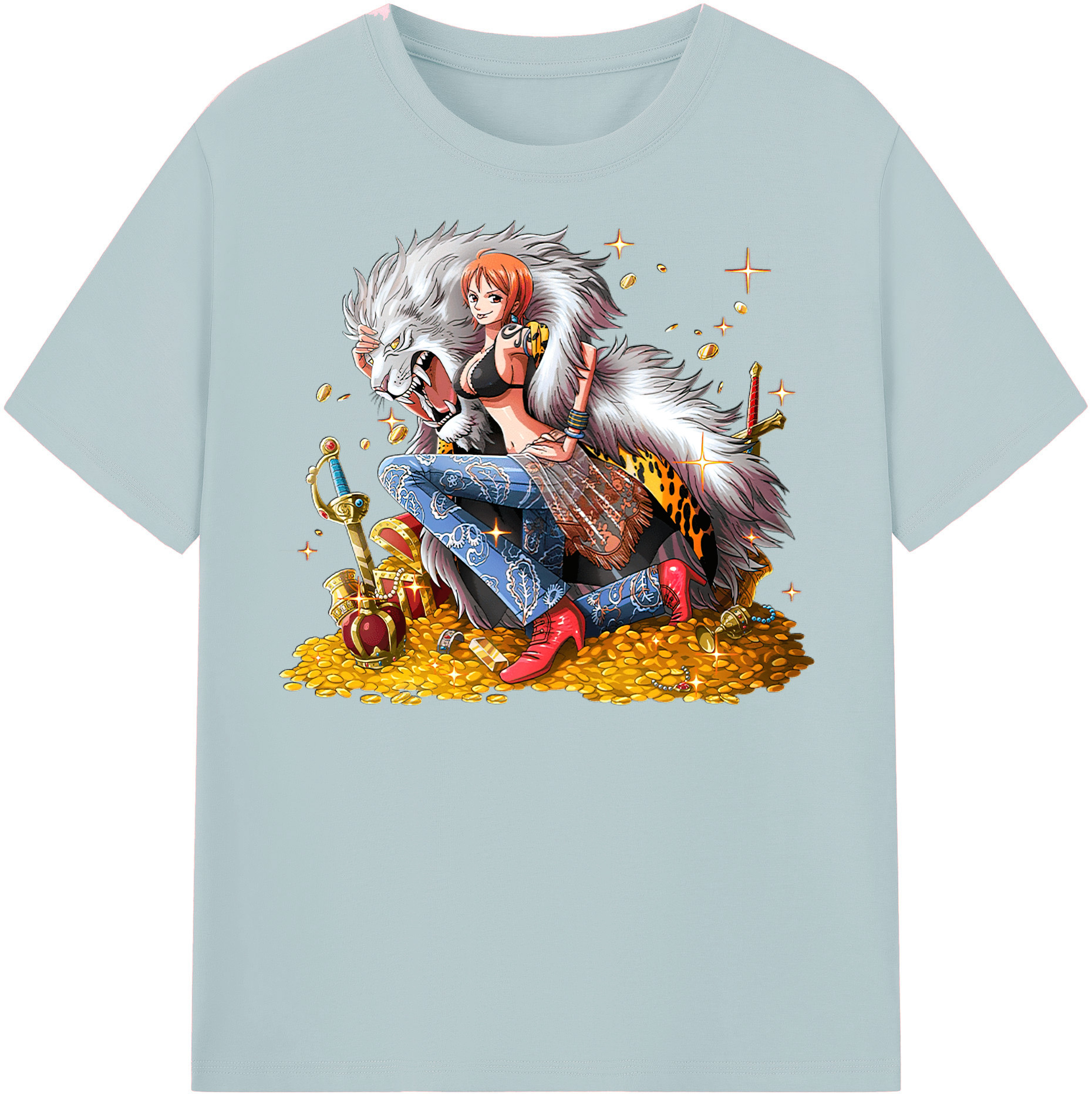 ワンピース ナミ ONE PIECE Nami 綿100％半袖Tシャツ（フロントプリント）